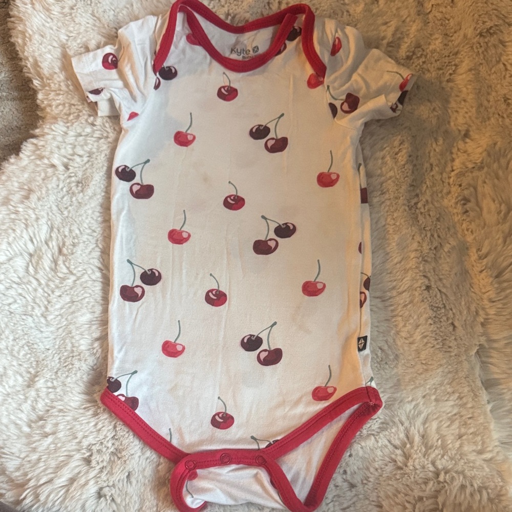 Kyte Baby 6-12mos Cherry Print Onesie